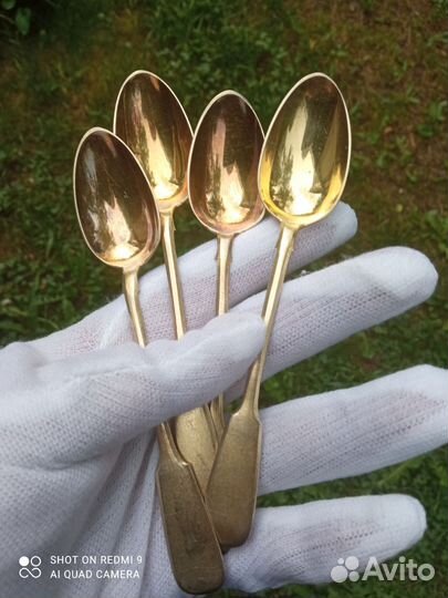 Серебряные чайные ложки 84пр