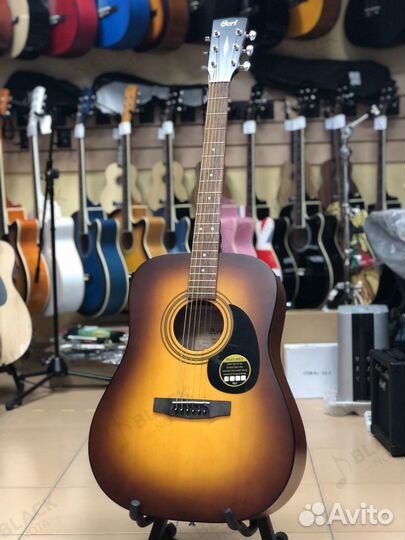 Акустическая гитара Cort AD810 санбёрст + ремень