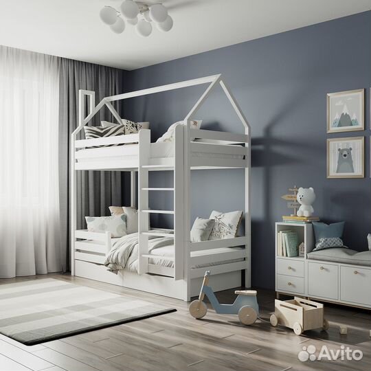 Детская кровать-чердак стильная
