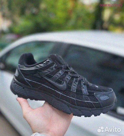 Кроссовки Nike P-6000 чёрные (Арт.49112)