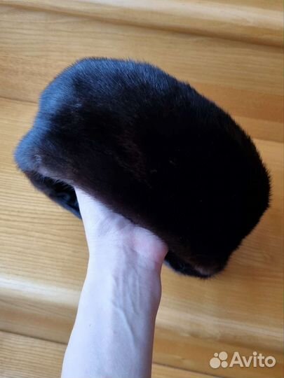 Норковый берет мягкий