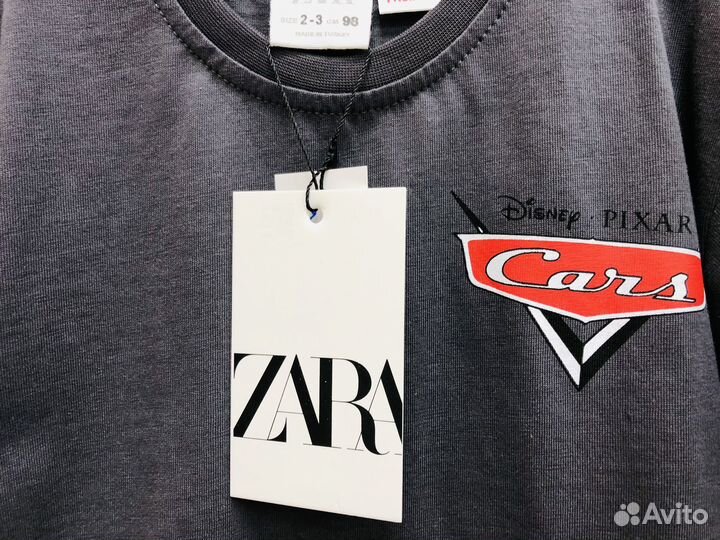 Новый костюм Zara футболка и шорты Cars