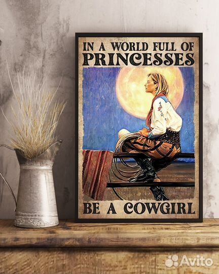 Постер #37-1056 Ковбои и ранчо