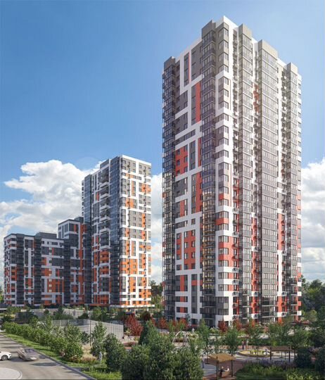 2-к. квартира, 73,4 м², 14/25 эт.