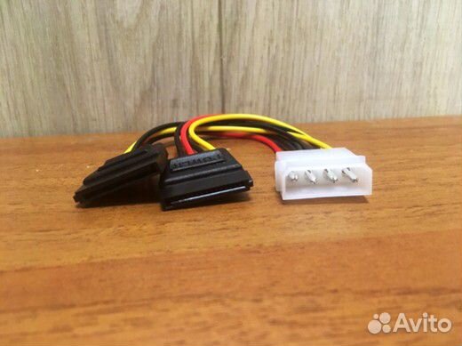 Кабель Molex to 2xsata Gembird Serial ATA Power co