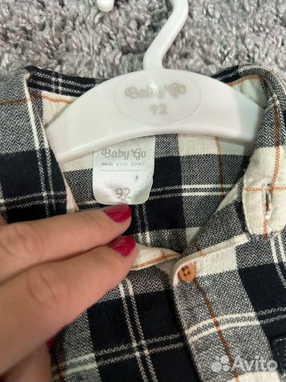 Рубашка на мальчика 92