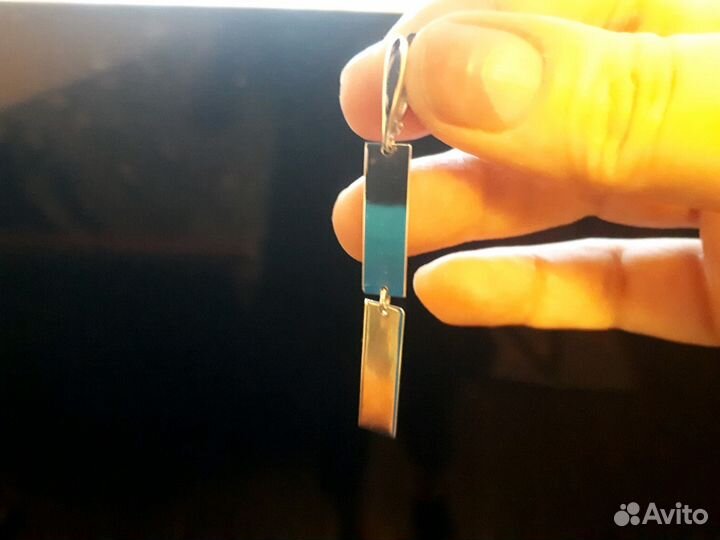 Серьги новые серебро