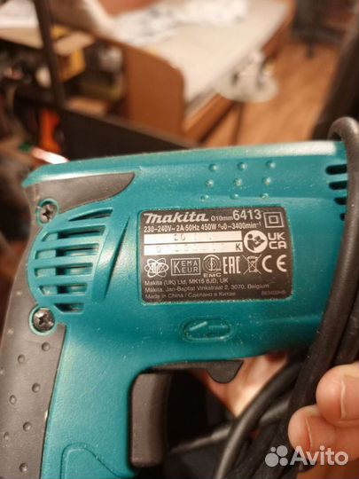 Дрель шуруповерт сетевой makita