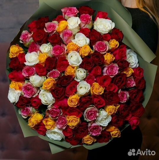 101 Роза Цветы Букеты 25 51 151 201 Розы Доставка