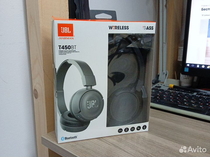 Беспроводная блютус гарнитура JBL T450bt