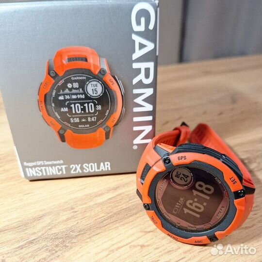 Часы Garmin Instinct 2X Red (как новые)