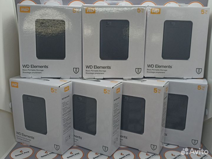 Переносной жёсткий диск WD Elements 5tb