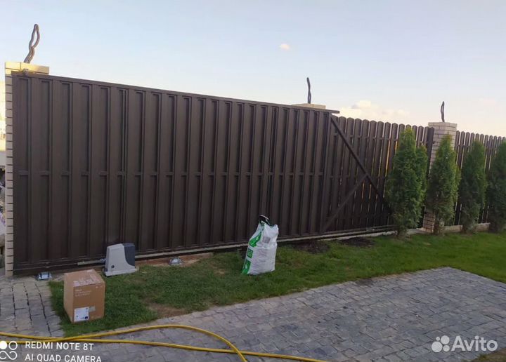 Откатные ворота под ключ