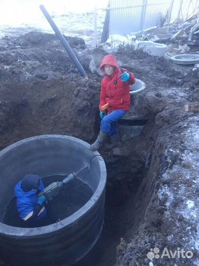 Копка колодцев, чистка, углубление, септик