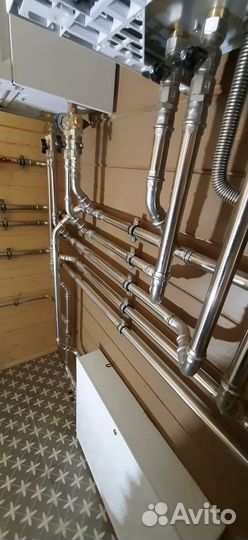 Отопление, теплый пол, котлы, сантехника, канализа