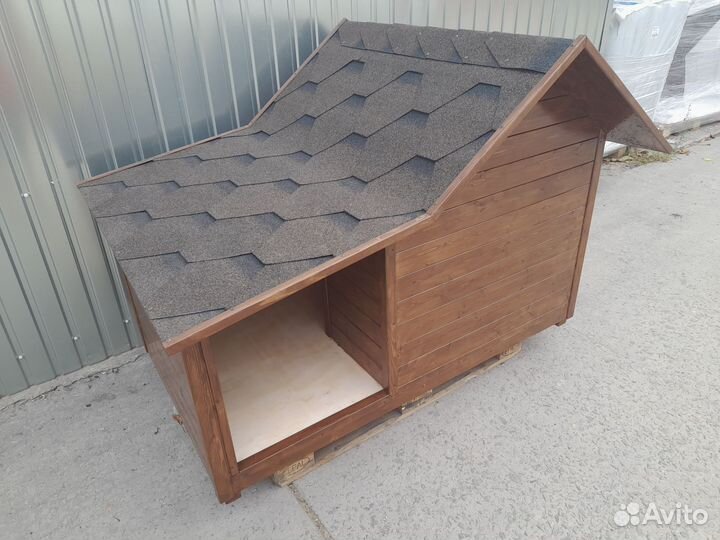 Будка для собаки 1600х930 утепленная с тамбуром
