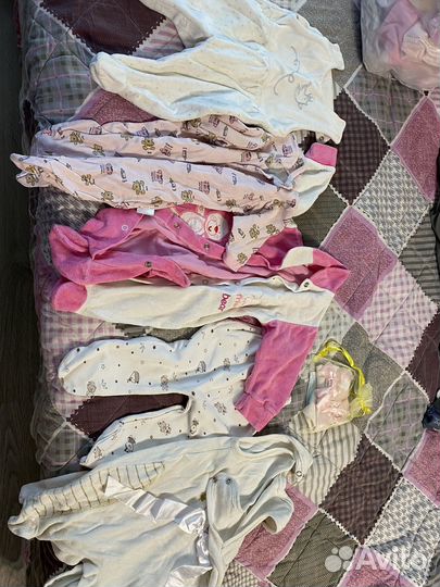 Детские вещи пакетом для девочек от 0-3 месяцев
