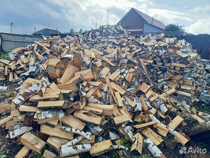 Дрова колотые сухие