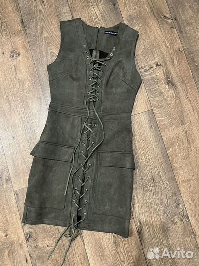 Замшевый сарафан