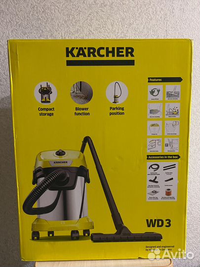 Пылесос Karcher WD 3 S V 17/4/20