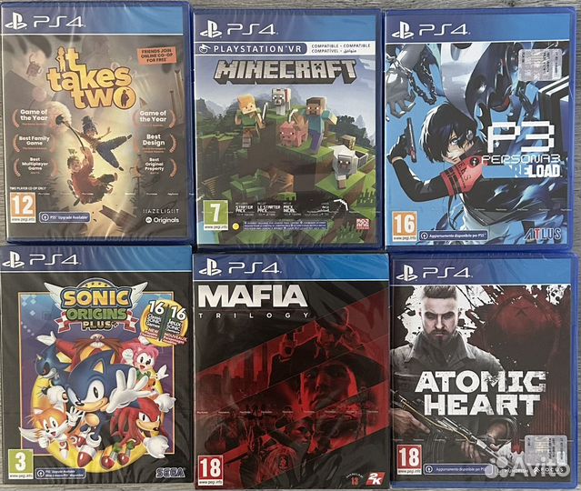 Много игр ps4