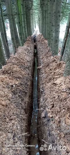 Копка траншей ручной
