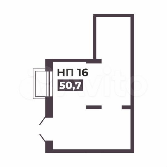 Помещение №16, 50.7 м² в доме №2 ЖК «4 Ленина»