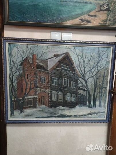 Картина Голландский дом, Иркутск, живопись, х/м