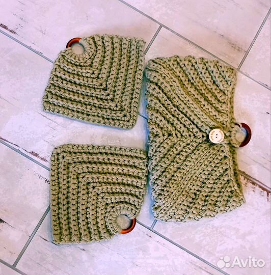 Набор прихватки + органайзер. И прихватки