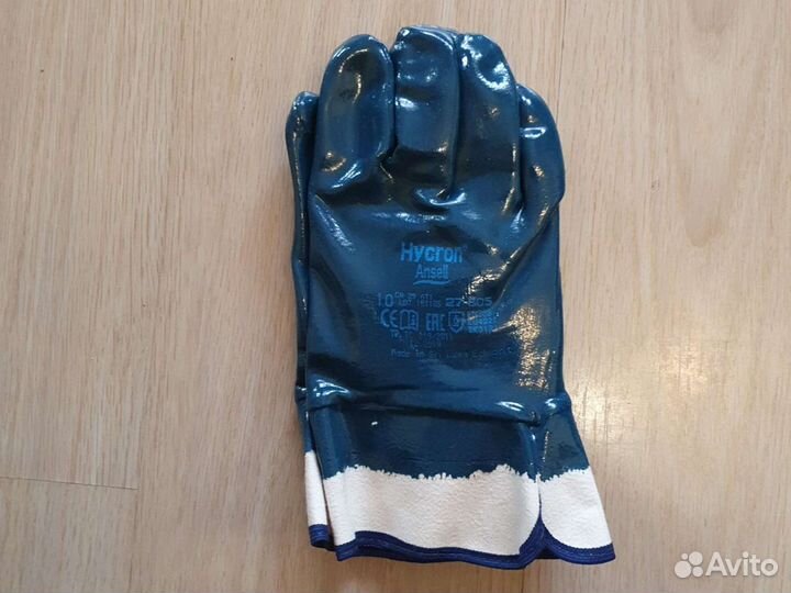 Перчатки-краги с полным нитриловым покрытием