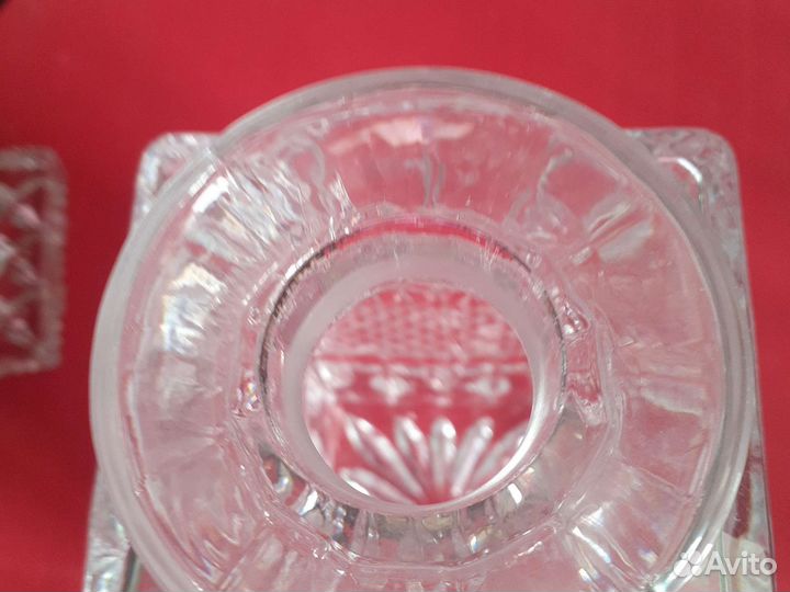 Набор хрустальный для коньяка виски.чехословакия