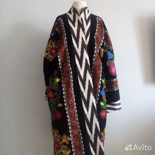 Кимоно из сюзане иката. Узбекский чапан