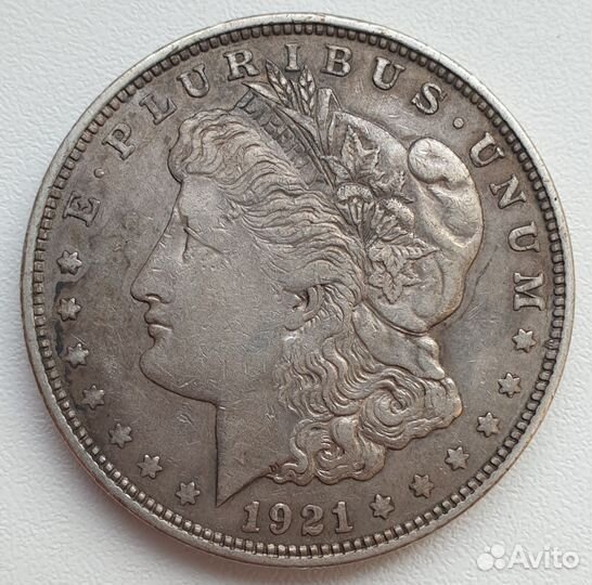 1 Доллар 1921 года Морган. Серебряные монеты