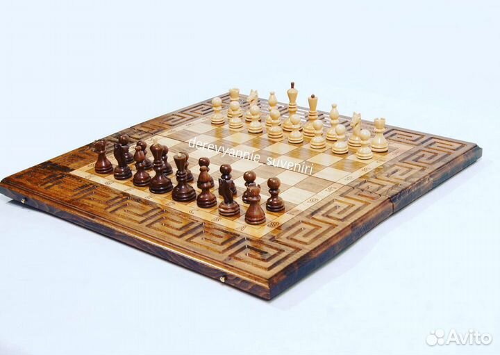 Шахматы нарды шашки 3в1