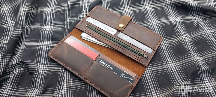 Мужской кошелек портмоне из натуральной кожи