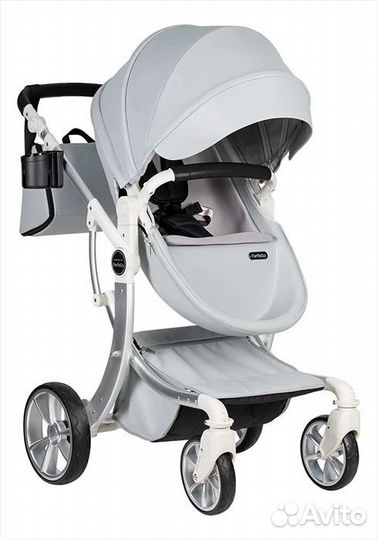 Детская коляска трансформер Aimile PRO серый