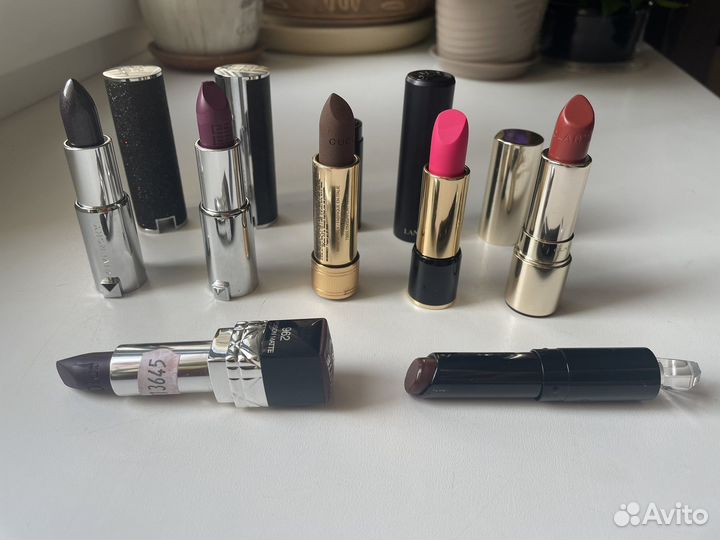Lancôme, Dior, Givenchy помада