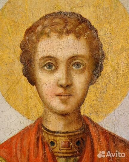 Икона Пантелеймон 19 века