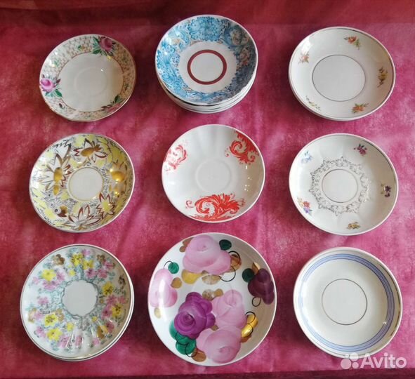 Тарелка, блюдца фарфоровые