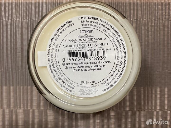 Свеча Bath and body works