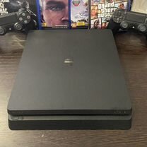 Sony playstation 4 slim 1tb 2 геймпада