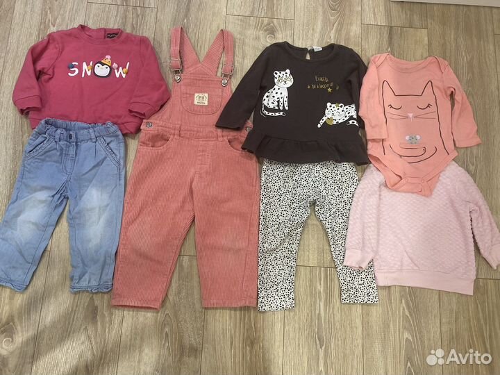 Вещи пакетом на девочку 80-92