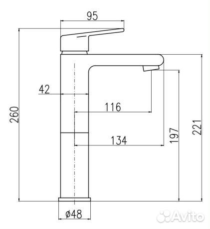 Смеситель для раковины Rav Slezak co130.5cmatz Че