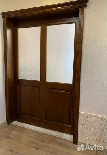 Двери деревянные из массива сосны, дуба, ясеня