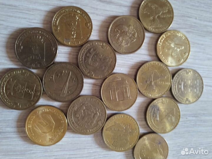 Коллекционные монеты 15 штук отправлю Авито