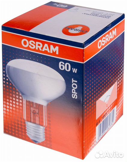 Лампа накаливания Osram спот R63 E27 60 Вт