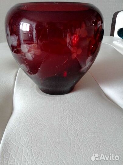 Ваза цветное стекло