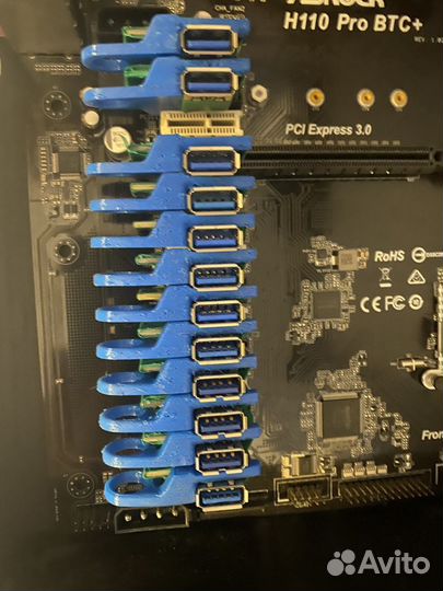 Материнская плата ASRock H110 Pro BTC+