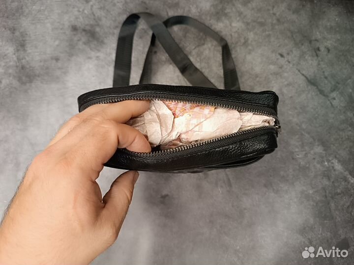 Сумка кожаная Fendi black