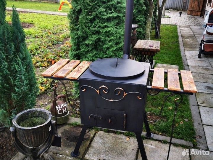 Мангал, мангал с коптильней, мангал с крышей